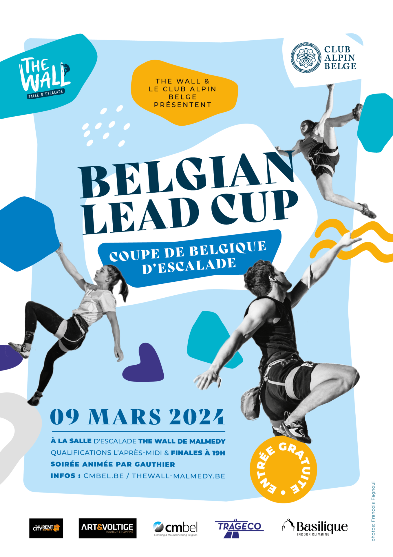 The Wall presents : Belgian Lead Cup 2024 / Live stream starts Saturday 09 March at 6.30pm